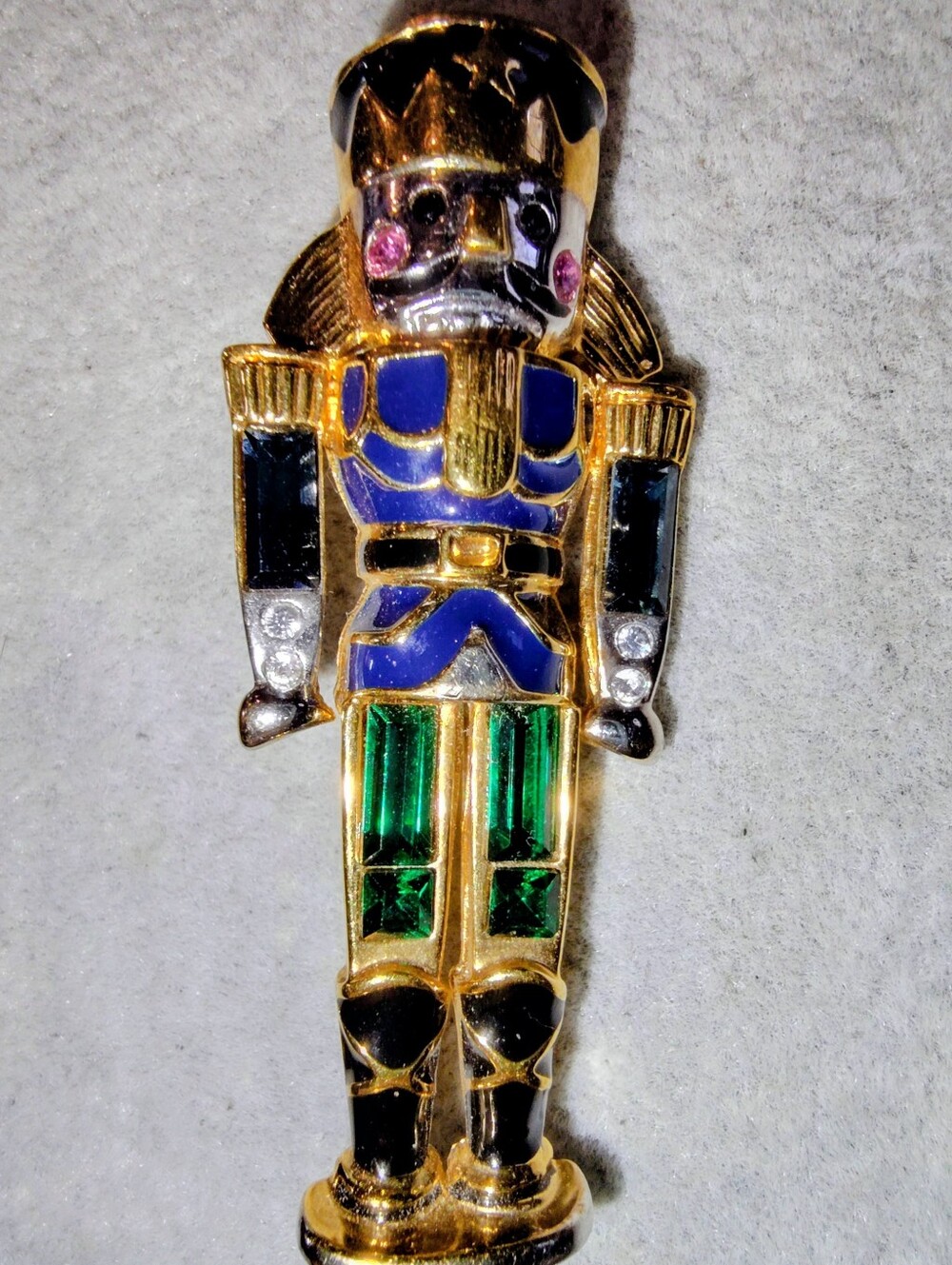 The 1980s Monet Nutcracker Brooch